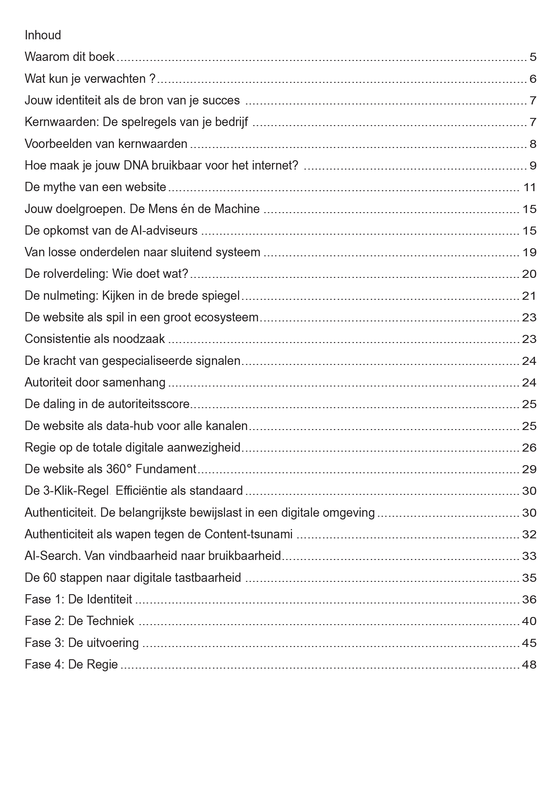 Het conflict tussen Marketeer en Designer - inhoudsopgave
